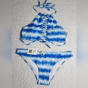 Blue Tie-Dye Kids Swim Set